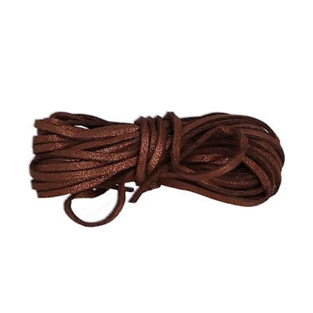 Fløyelsbånd med dobbeltsidig glitter i nylon for DIY-halskjede og armbånd, 5 meter (brunt)