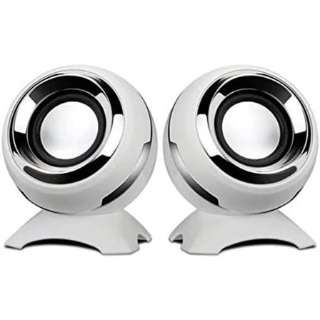 IC Dator USB-strömhögtalare, Mini Desktop-högtalare Ljud, överlägset stereoljud, dubbelt horn, perfekt för dator, bärbar dator
