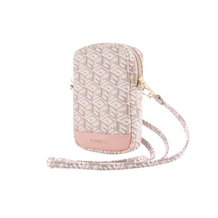 Guess Zip GCube Bottom Stripe - Telefontaske (Pink)