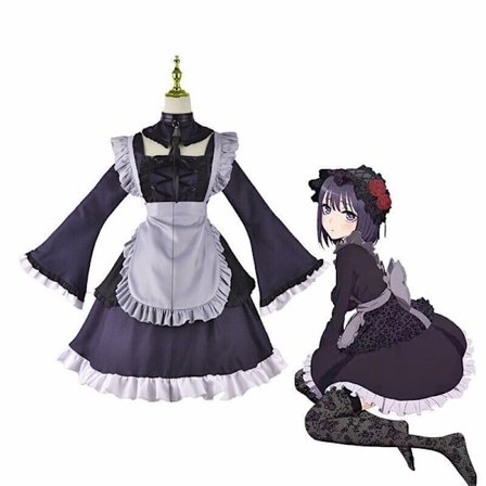 Anime Marin Kitagawa My Dress Up Darling Cosplay Kostyme Maid Kjole Parykk Kun Kostyme