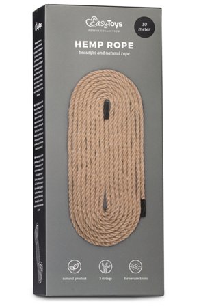 Kjøp Easytoys Hemp Bondage Rope 10m - Bondage Tau | God pris