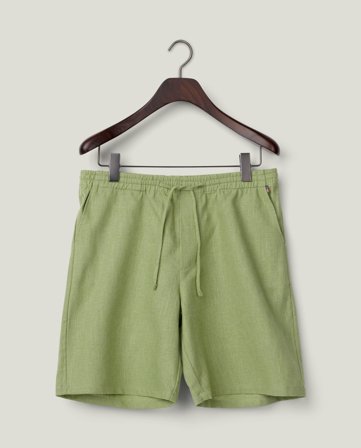 Lexington Casual linen blend shorts, green