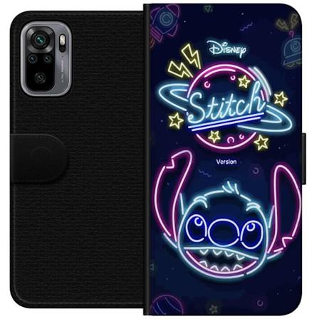 Xiaomi Redmi Note 10S Plånboksfodral Stitch Neon