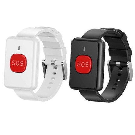 Ældre persons personsøger til enlige, en-knaps nødalarms personsøgerfjernbetjening til ældre, trådløs SOS-knap i urstil