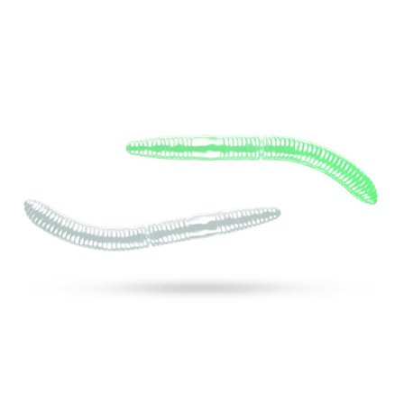 Libra Lures Fatty D'Worm 75 No Scent (8-pack) - Glow UV Green