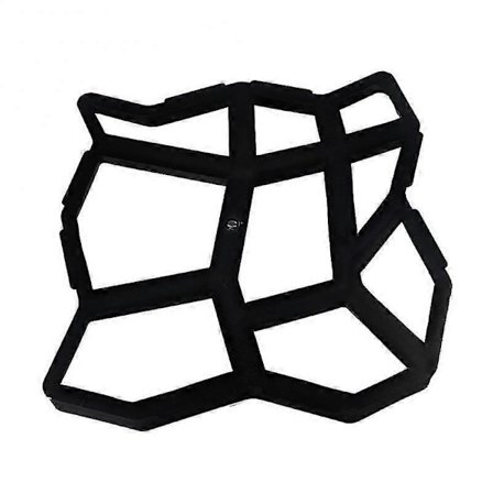 Polkujen Muotoilumuotti Betonimuotti Uudelleenkäytettävä Tee-se-itse Päällystys Kestävä Puutarhaan Nurmikolle Musta Muovi Puutarhatarvikkeiden 