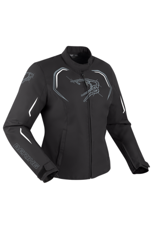 Motorradjacke Bering Dundy Damen Schwarz/Weiß L