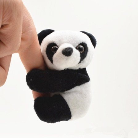 1PC Creative Plysj Panda Klips Svart Hvit Klem Panda Gardin Klips Bokmerke Notater Liten Fylt Dyr