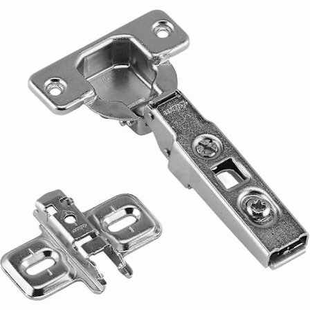 100 Overlay Hengsel med Monteringsplate (2 Pakning) - Standard Størrelse for Skapdører[HK]