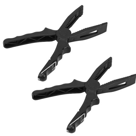 Fiske Tång ABS Fisk Klämma Grepp Fångst Släpp Verktyg Fisk Kropp Hållare Tång Sax Svart
