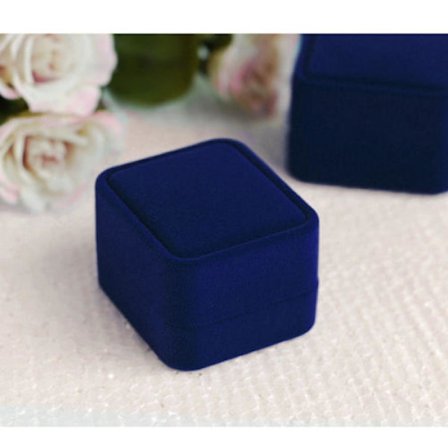Box Ring Velvet BLÅ Blue