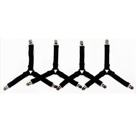 3 Clips Bed Corner Holder Bed Sheet Fasteners Mattress Cover Clips Heavy Duty Bedding Sheets Elastic Straps Adjustable