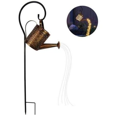 Havevandingskande Lys, Stjerneformet Brusehavekunstlys Dekoration, LED Vandfald Formet Blinkende Lysstreng, 1 stk. Sprinkler + 1 stk. LED Lys