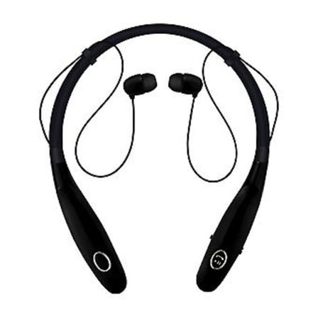 Trådløse Bluetooth 5.0 hodetelefoner for iPhone Samsung Android (Svart)