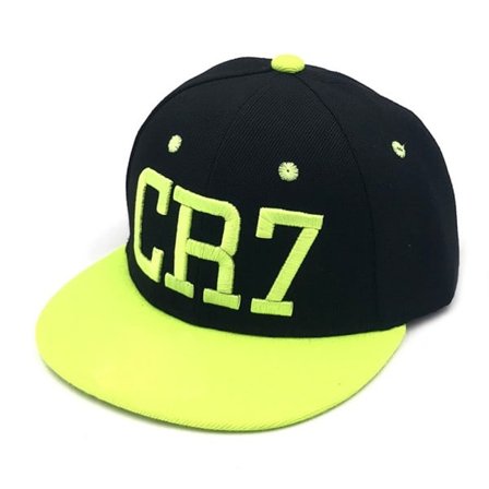 Ronaldo CR7 kasketter til børn drenge piger Messi Neymar Bboy Hip-Hop Snapback hat Gul-A