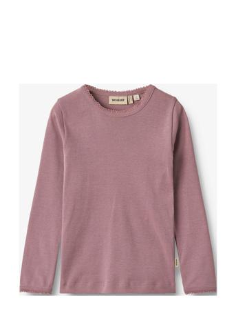 T-Shirt L/S Belis Tops T-shirts Long-sleeved T-shirts Pink Wheat