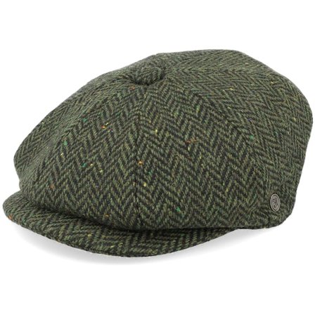 Jaxon & James - Verde flatcap Boné - Bronx Newsboy Cap Forest Snap Cap @ Hatstore