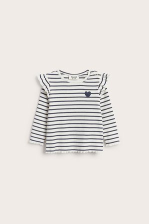 Kappahl | Langermet stripet topp | Blå