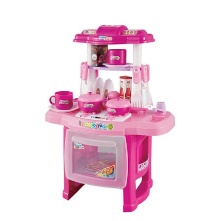 Børne Køkken Madlavning Mad Legetøj Legeudstyr Sæt til Børn Drenge Piger Låtsas Gave