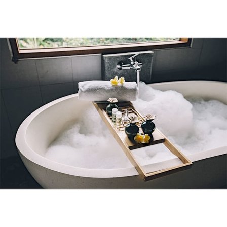 Badekarbord med justerbar størrelse til alle badekar