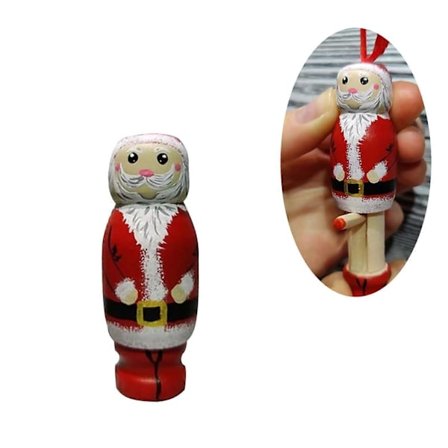 Rolig 3D Julepynt Miniatyr Naken Julenisse Figurer Juletrepynt Rask