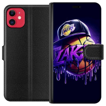 Yhteensopiva Lompakkokotelo Apple Apple iPhone 11 Lakers Basket NBA Basketball USA