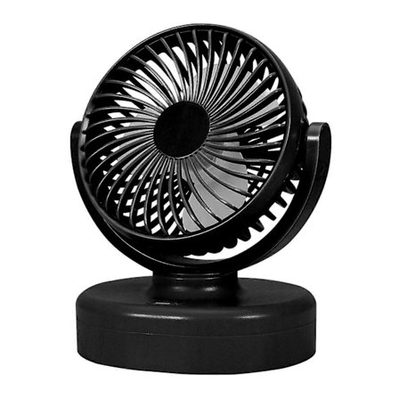 Mini Bilvifte USB Oppladbar Elektrisk Vifte 3-Hastighets Vifter for Biler Lastebiler Busser [db]