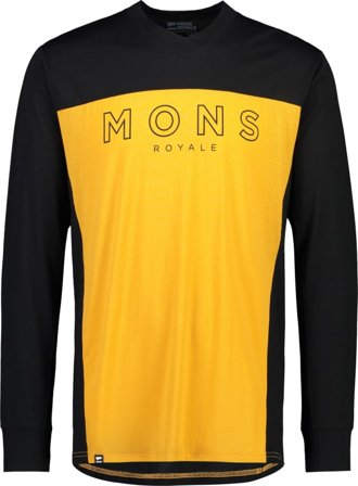 Mons Royale Men's Redwood Enduro VLS Men long-sleeved training tops Black S