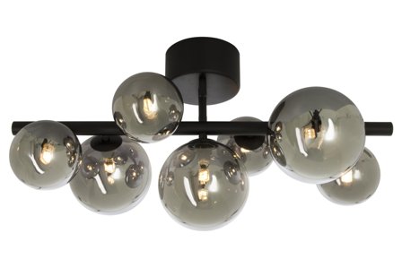 Aneta Lighting MOLEKYL plafond, svart/røk
