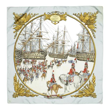 Hermès Vintage, Pre-owned Scarf Wit, Dames, Maat:ONE Size