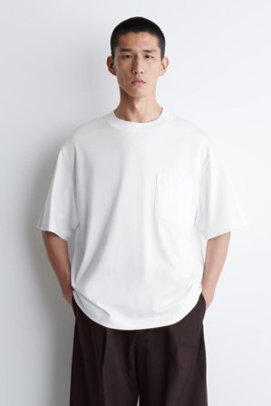 COS Men's Oversized Heavyweight Cotton T-Shirt in White