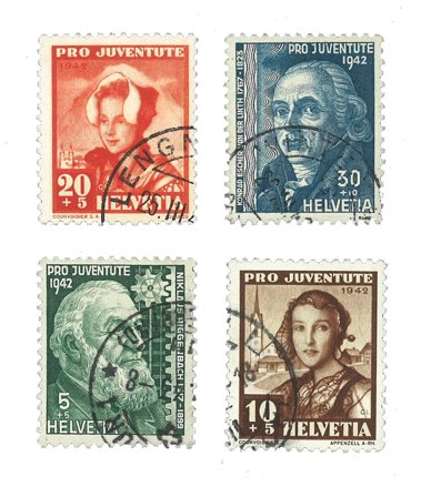 Schweiz 1942 - MICHEL 412/15 - Stemplet