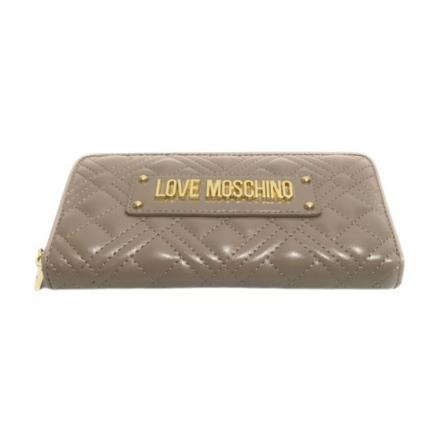 Moschino Around zip portfolio in quilted A21mo04 quilted eco -leather inbo, Dame, Størrelse: ONE Size