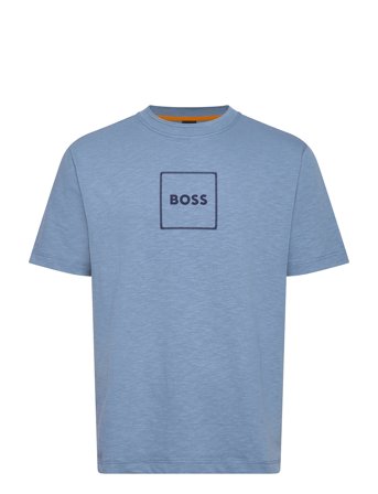 BOSS Te_Linenlogo - Blue - S