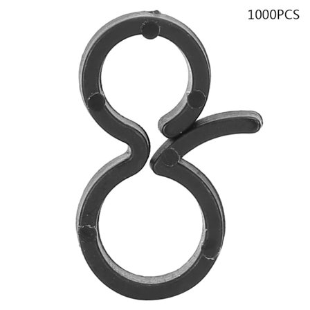 1000 stk. planteclips til fastgørelse af plantestammer, støtte til podning, havetilbehør