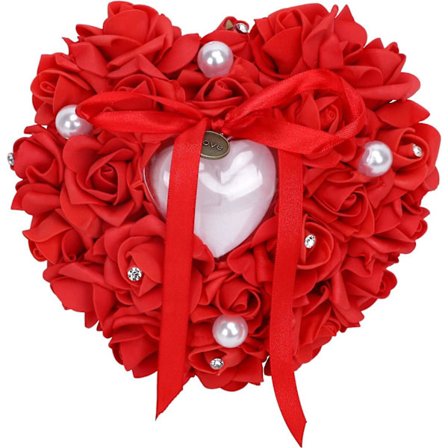 Heart Shaped Ring Bearer Box For Wedding Ceremony Supplies Engagement Proposal