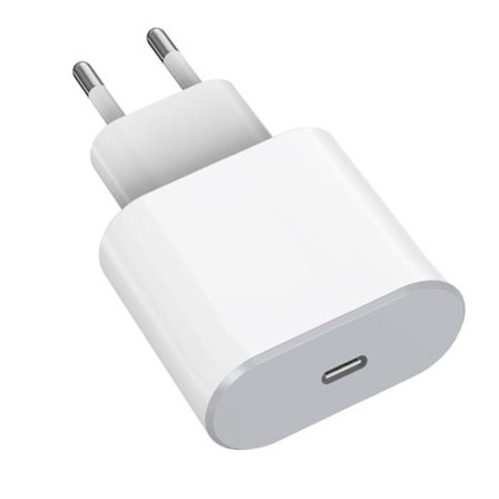 Laddare snabb 20W - Phonillico - iPhone 16/16 PLUS/16 PRO/16 PRO MAX - USB-C - Vit