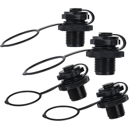 4 st ABS Luftventil Ersättningskit för Uppblåsbar Båt/Kajak/Luftmadrass - Läckagesäker (22mm/17mm) [DB]