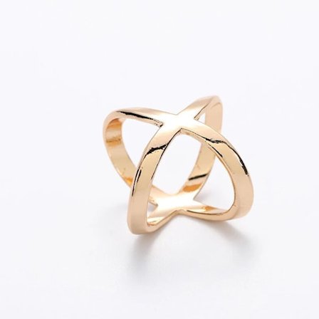 Fashion Cross Scarf Clip x Shape Metal Brosch Kvinnor ihålig Loop Scarf Spänne Hållare Scarf Smycken Kostym Tillbehör (Liten)