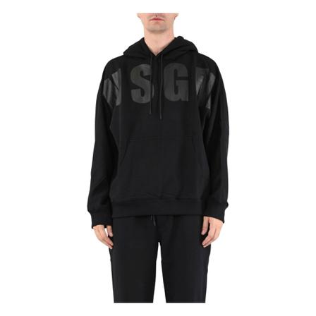 Msgm, Hoodies Czarny, Mężczyzna, Rozmiar: L