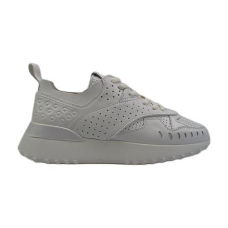 Tod's Women Sneakersy in perforated leather Hvid, Dame, Størrelse: 37 EU