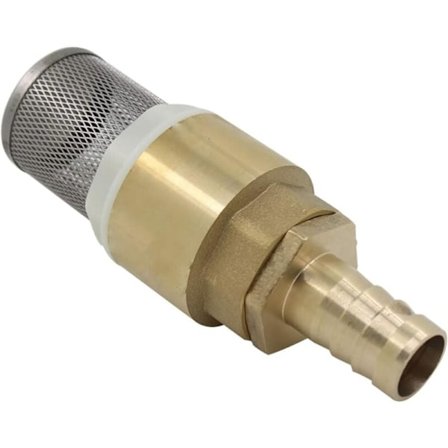 Backventil med sil 1/2 3/4 1 tum med 12 16 19mm sockel - Fotventil sil backventil (3/4 tum gänga + 16mm rörkopplingar)