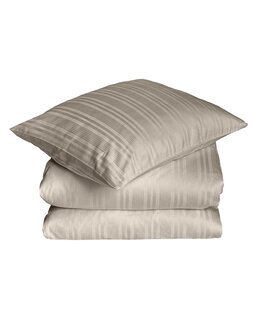 Satinpåslakan enfärgat Teddy 2-delar Ljusbrun - Classic Textiles