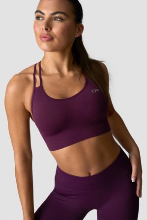 ICANIWILL - Define Seamless Sports Bra Maroon - Dames - sportkleding van ICIW