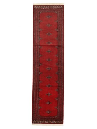 Pakistan Bokhara 2Ply Rug 81X304 Runner Dark Red/Black Wool, Pakistan