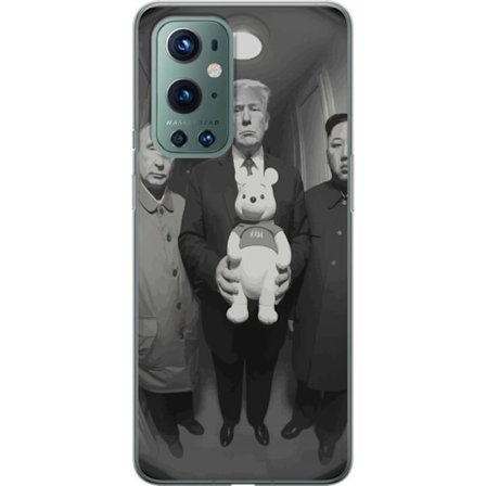 Kompatibel Mobilcover til OnePlus OnePlus 9 Pro Sort-hvid kunstbillede med surrealistisk politisk symbolik og uventet kontrast, provokerende moderne k