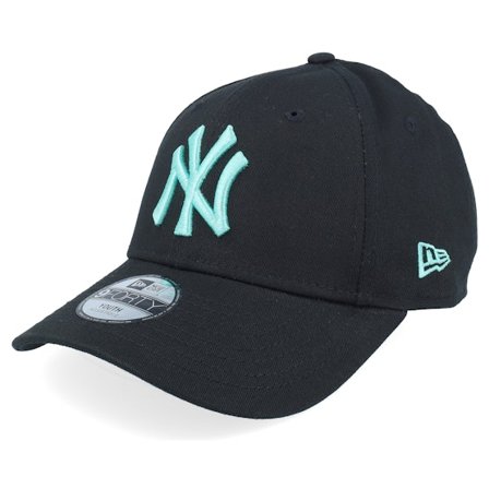 New Era - MLB - Black - adjustable - Cap - Kids New York Yankees League Essential 9FORTY Black/Ate Adjustable - Hatstore