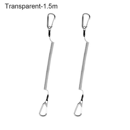 Fjädrande elastiska rep fiskelinor TRANSPARENT 1,5M 1,5M