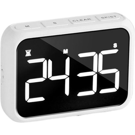 Elektronisk LED-timer Oppladbar Stor Skjerm Kjøkkentimer Alarm Snooze Timer YYV