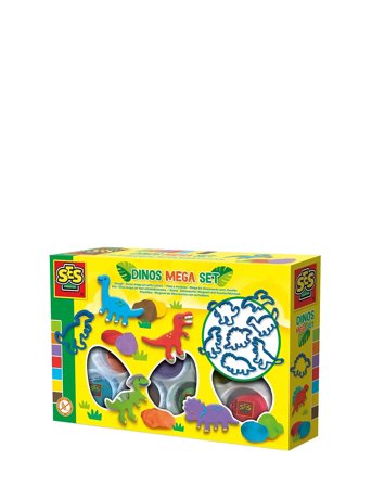 SES Creative | Dough - Dino Mega Set With Cutters | ONE SIZE